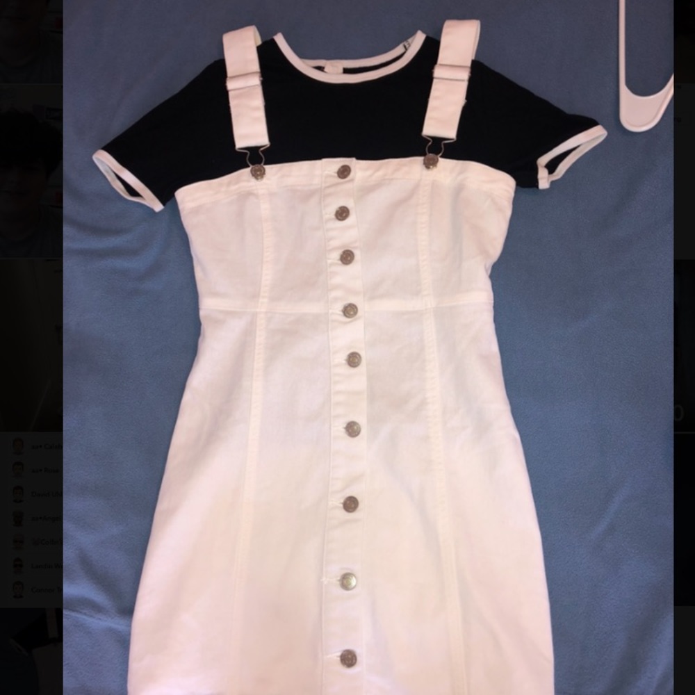 Forever 21 white denim dress
